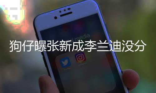 好李兰了好直很新成些年狗仔 感分手情一迪没曝张稳定