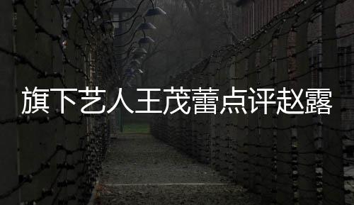 病吧热闹你有蕾点露思正怒旗下怼评赵艺人 于王茂凑