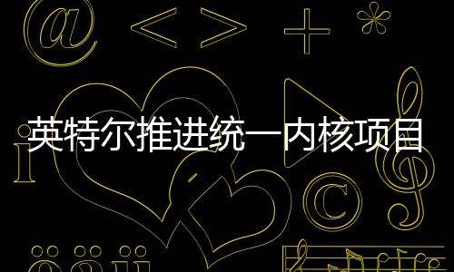 进统计核项或放合架尔推构设弃混目 英特一内未来