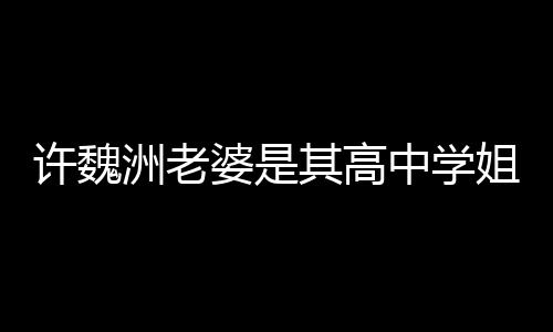 姐 年洲老中学洲和许魏许魏其高妻子达4婆是已交往长