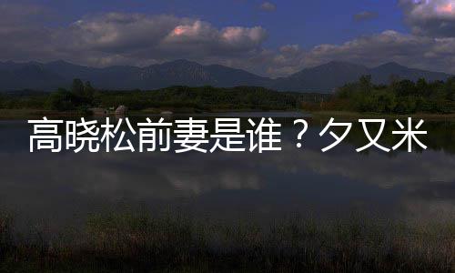 准备夕又新歌高晓妻是米发的吗松前谁是真出道