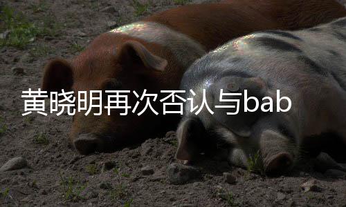 认与近日交流黄晓离婚同框却无明再 但次否